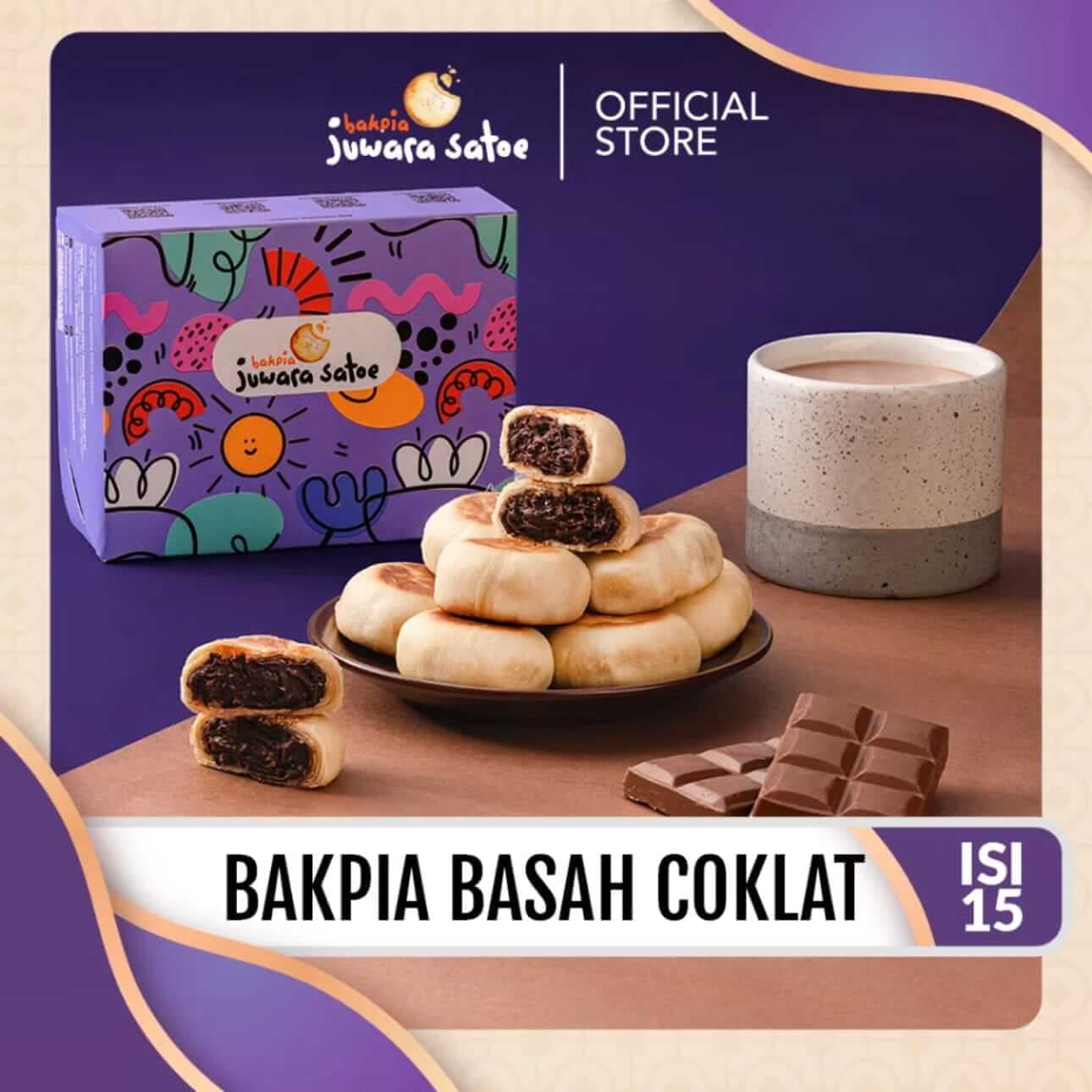 Bakpia Basah Juwara Satoe Isi 15 PCS Mulai Rp20.000/Box